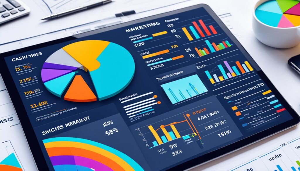 Acompanhamento de desempenho financeiro em marketing digital